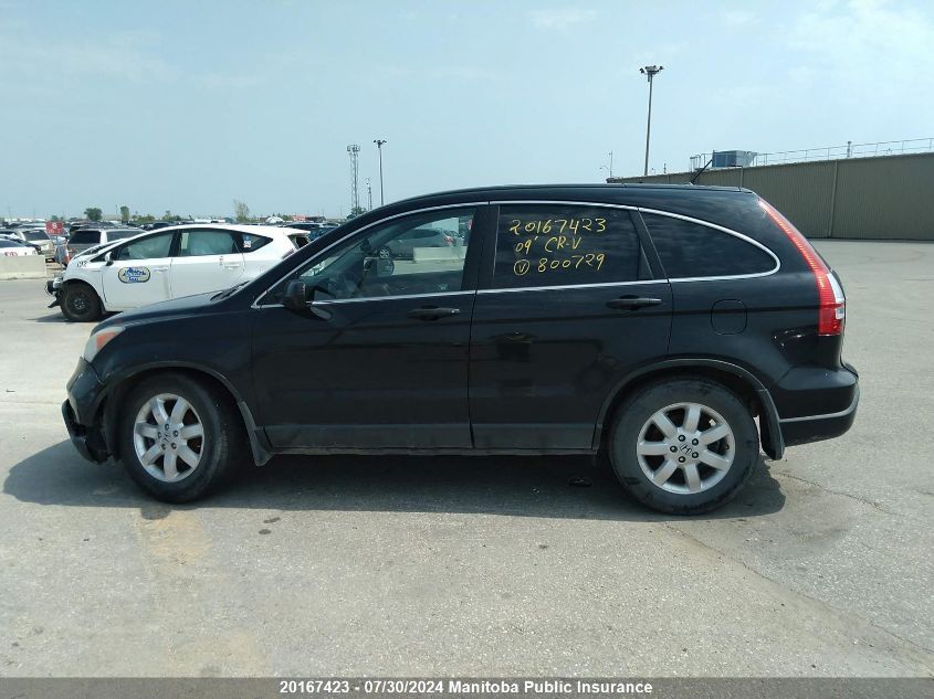 2009 Honda Cr-V Ex VIN: 5J6RE38579L800729 Lot: 20167423