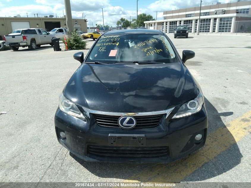 2011 Lexus Ct 200H VIN: JTHKD5BH0B2001166 Lot: 20167434