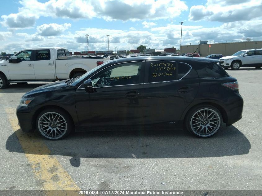 2011 Lexus Ct 200H VIN: JTHKD5BH0B2001166 Lot: 20167434