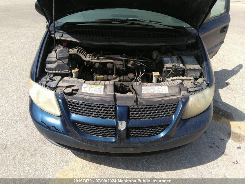 2002 Dodge Caravan Se VIN: 1B4GP25R22B590932 Lot: 20167479