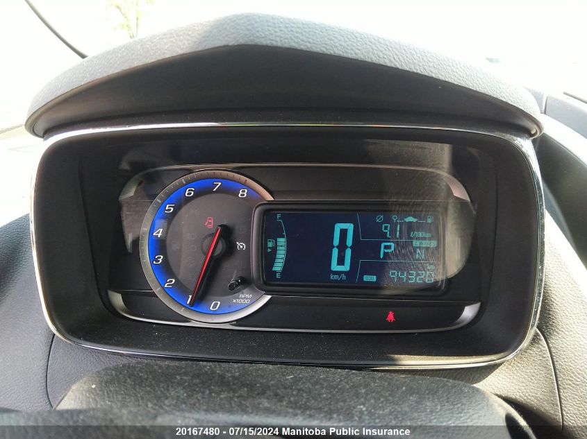 2013 Chevrolet Trax Lt VIN: 3GNCJPSB4DL159136 Lot: 20167480