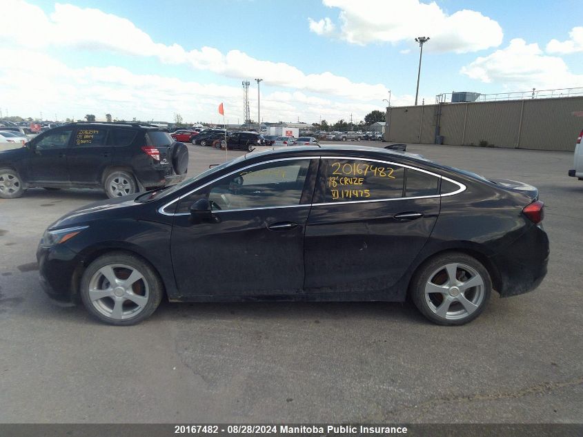 2018 Chevrolet Cruze Premier Turbo VIN: 1G1BF5SM3J7171475 Lot: 20167482