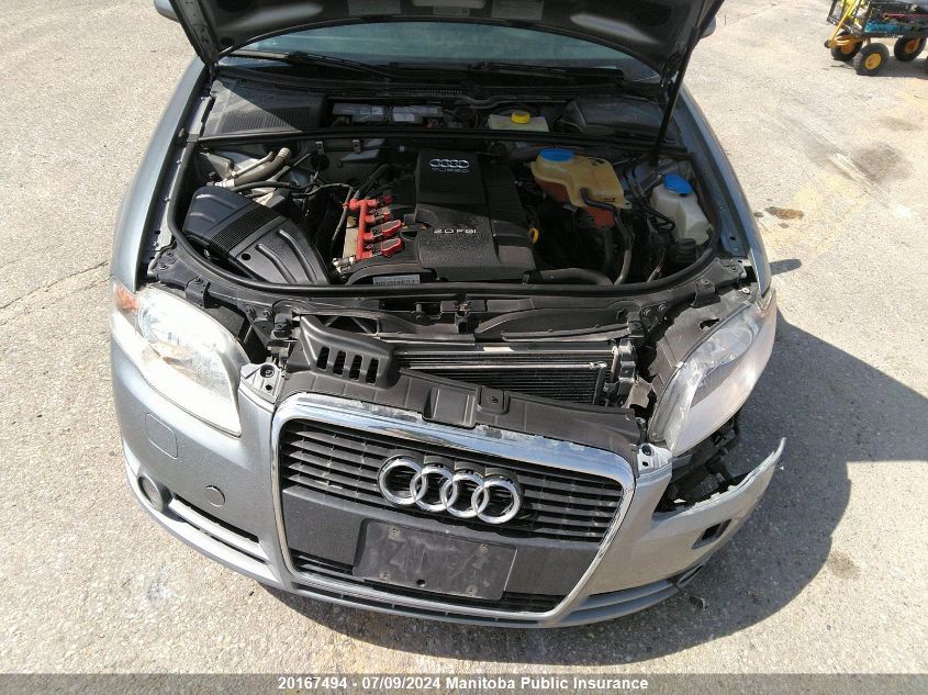 2006 Audi A4 2.0T Quattro VIN: WAUDF78E26A256018 Lot: 20167494