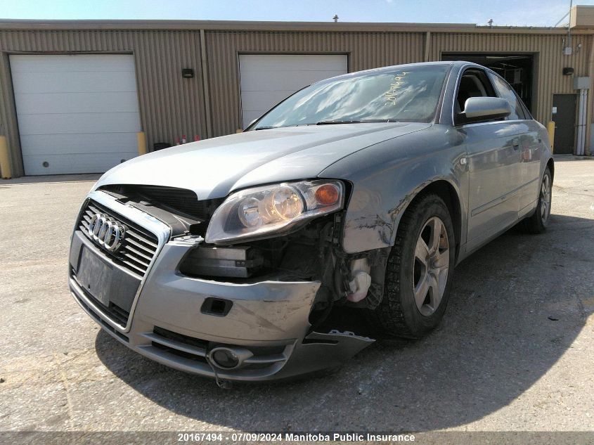 2006 Audi A4 2.0T Quattro VIN: WAUDF78E26A256018 Lot: 20167494