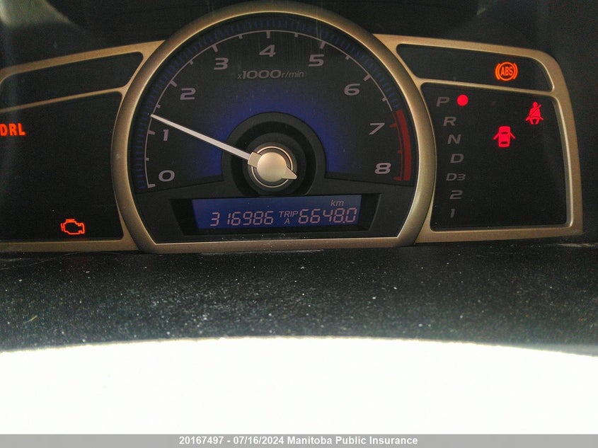 2008 Honda Civic Lx VIN: 2HGFA16568H106591 Lot: 20167497