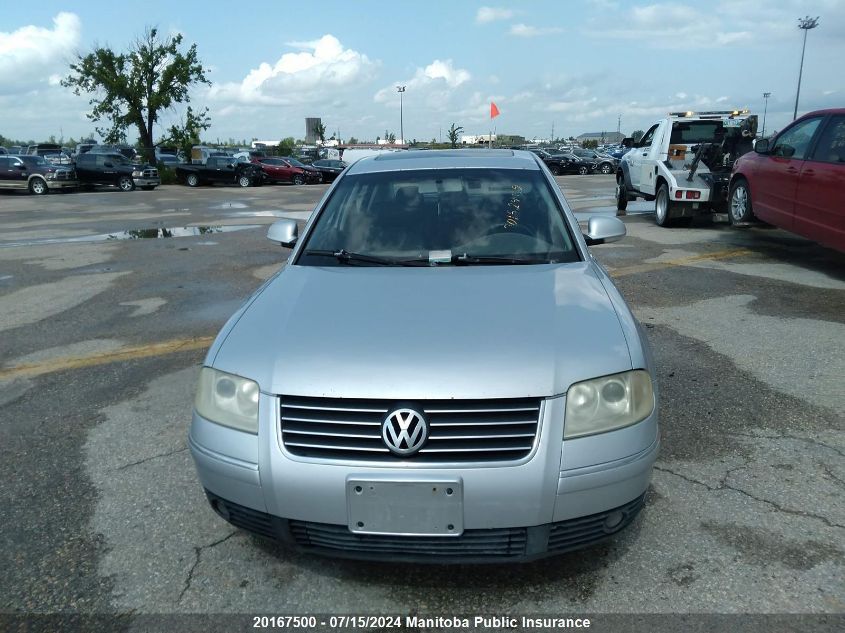2005 Volkswagen Passat Gls 1.8T 4Motion VIN: WVWBD63B25P012517 Lot: 20167500