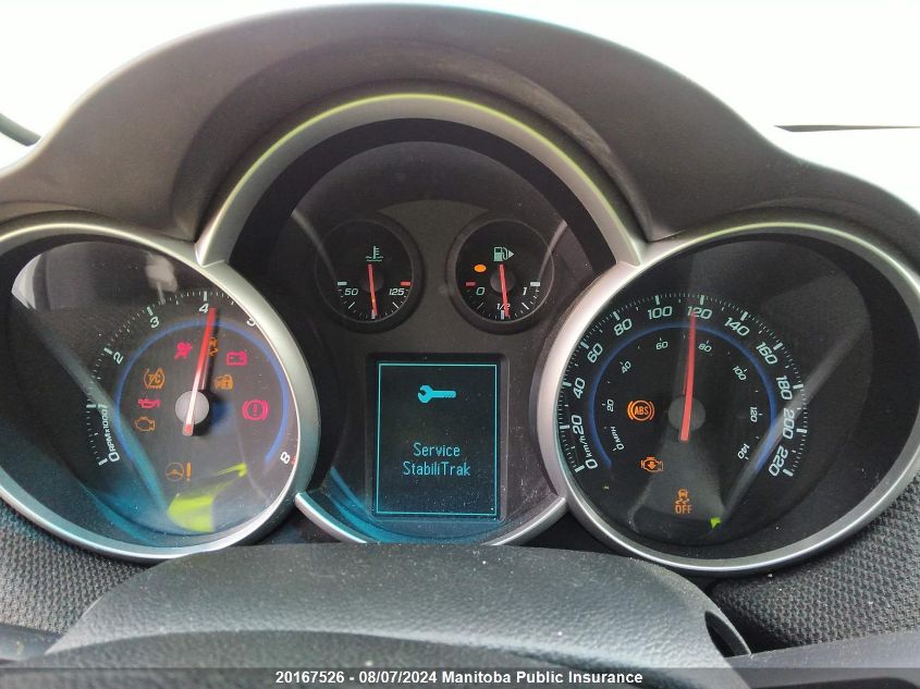 2012 Chevrolet Cruze Lt Turbo VIN: 1G1PF5SC5C7166312 Lot: 20167526