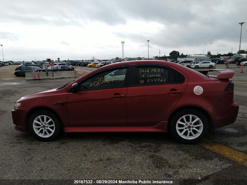 2015 Mitsubishi Lancer Limited VIN: JA32U2FU4FU604962 Lot: 20167532