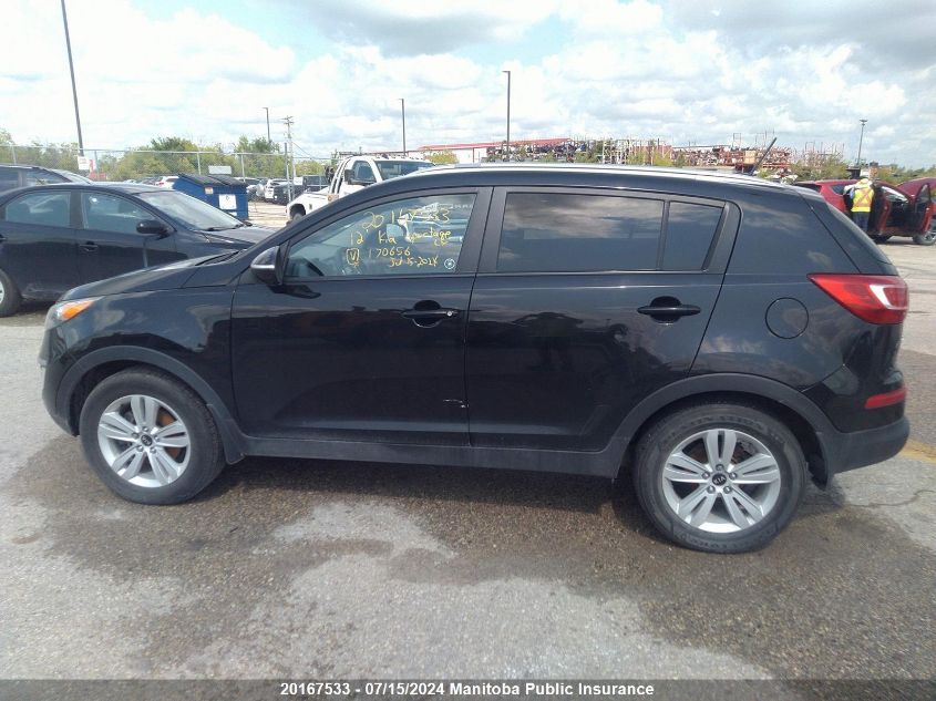 2012 Kia Sportage Lx VIN: KNDPB3A22C7170656 Lot: 20167533