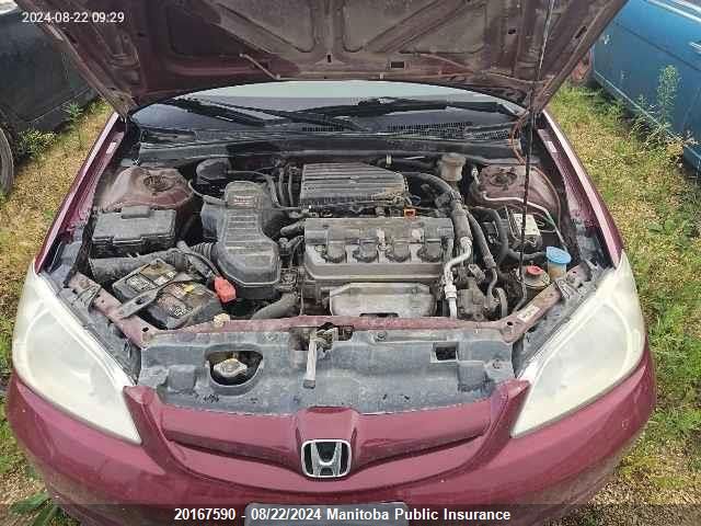 2004 Honda Civic Lx VIN: 2HGES16674H928473 Lot: 20167590