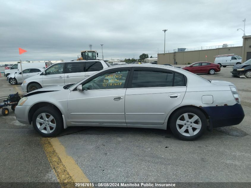 2004 Nissan Altima 2.5 S VIN: 1N4AL11D44C187689 Lot: 20167615