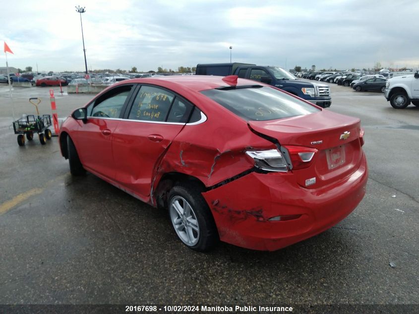 2016 Chevrolet Cruze Lt Turbo VIN: 3G1BE5SM2GS600408 Lot: 20167698