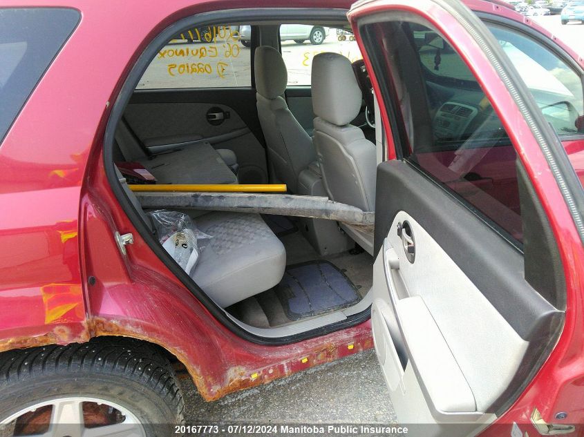 2006 Chevrolet Equinox Lt V6 VIN: 2CNDL63F266022105 Lot: 20167773