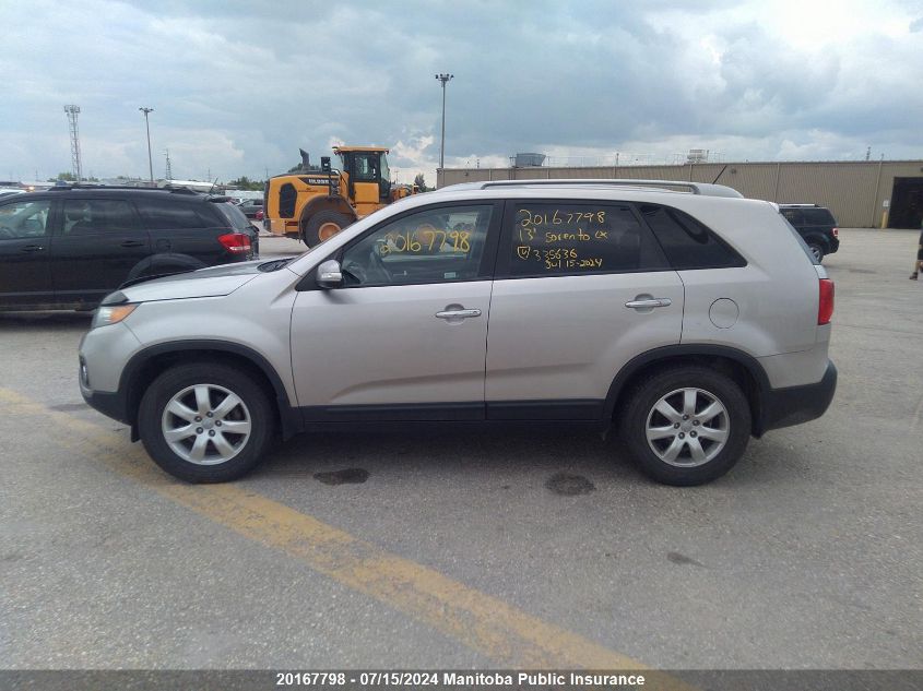 2013 Kia Sorento Lx VIN: 5XYKT3A62DG335636 Lot: 20167798