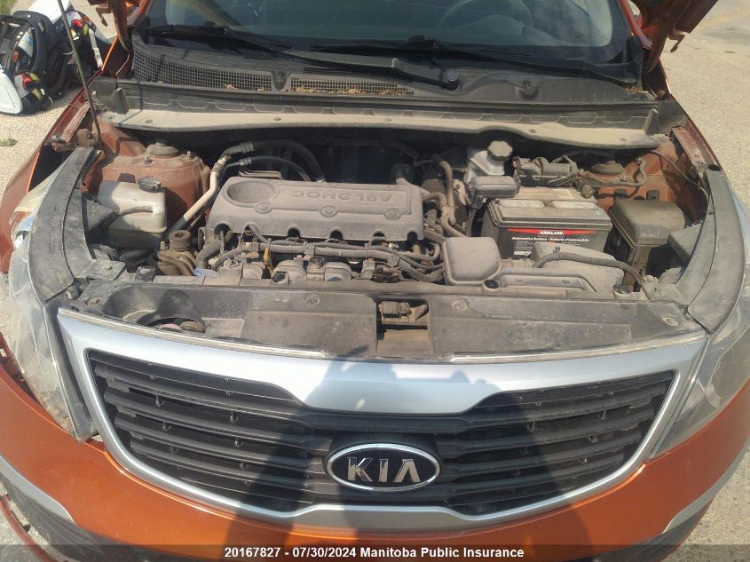 2011 Kia Sportage Lx VIN: KNDPB3A20B7117520 Lot: 20167827