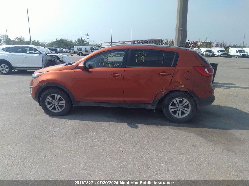 2011 Kia Sportage Lx VIN: KNDPB3A20B7117520 Lot: 20167827