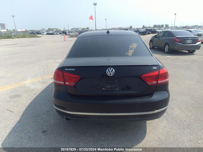 2014 Volkswagen Passat 1.8 Tsi VIN: 1VWCS7A36EC076818 Lot: 20167829