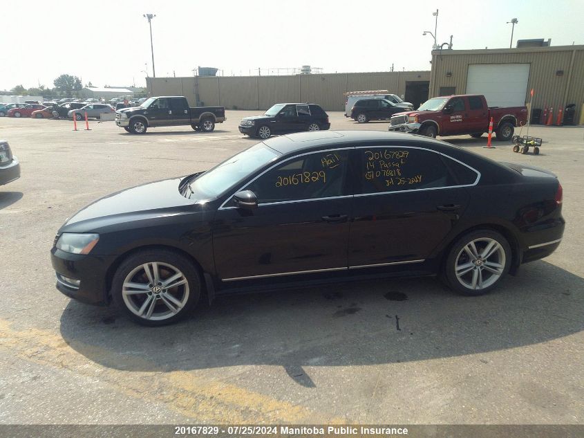 2014 Volkswagen Passat 1.8 Tsi VIN: 1VWCS7A36EC076818 Lot: 20167829