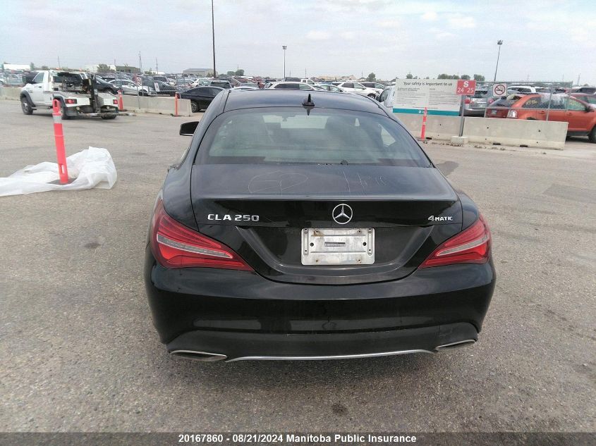 2018 Mercedes Benz Cla250 4Matic VIN: WDDSJ4GB8JN582296 Lot: 20167860