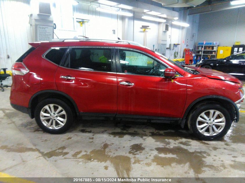 2015 Nissan Rogue Sv VIN: 5N1AT2MM9FC753615 Lot: 20167885