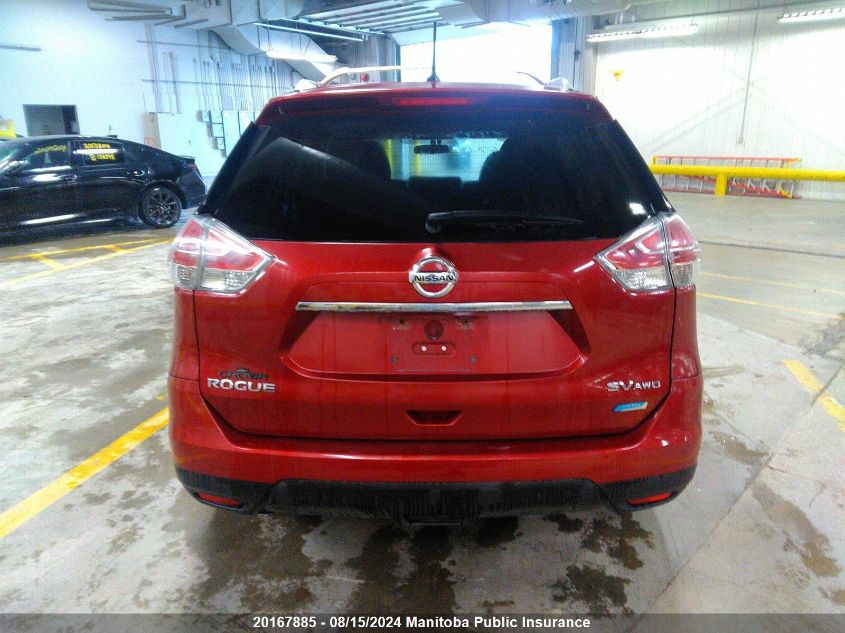 2015 Nissan Rogue Sv VIN: 5N1AT2MM9FC753615 Lot: 20167885