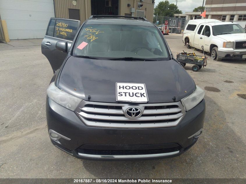 2012 Toyota Highlander Limited V6 VIN: 5TDDK3EH1CS120516 Lot: 20167887