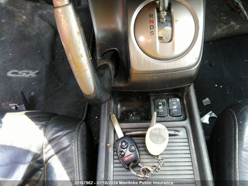 2008 Acura Csx VIN: 2HHFD56548H202049 Lot: 20167962