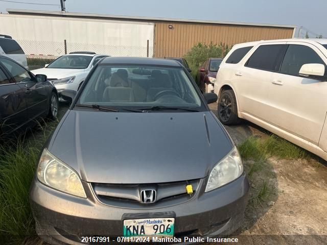 2004 Honda Civic Dx-G VIN: 2HGES16484H905797 Lot: 20167991