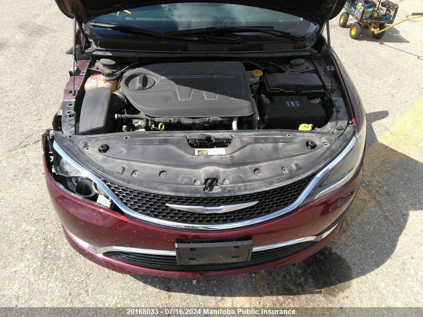 2016 Chrysler 200 Limited V6 VIN: 1C3CCCAG1GN158723 Lot: 20168033