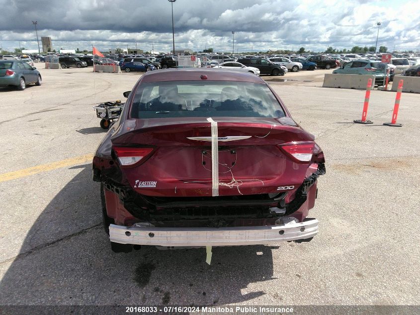 2016 Chrysler 200 Limited V6 VIN: 1C3CCCAG1GN158723 Lot: 20168033