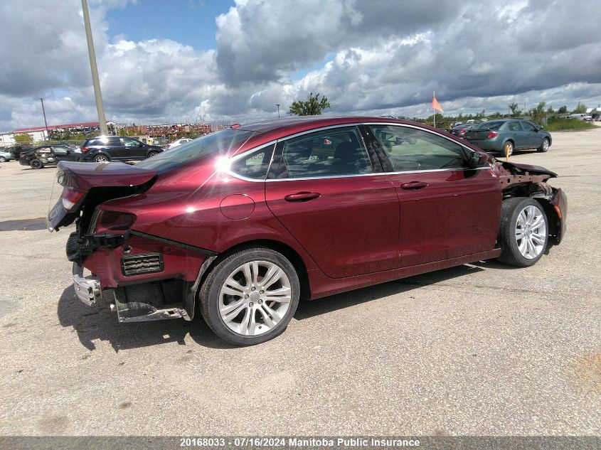 2016 Chrysler 200 Limited V6 VIN: 1C3CCCAG1GN158723 Lot: 20168033