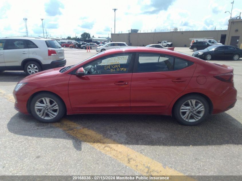 2019 Hyundai Elantra Preferred VIN: KMHD84LF1KU872048 Lot: 20168036