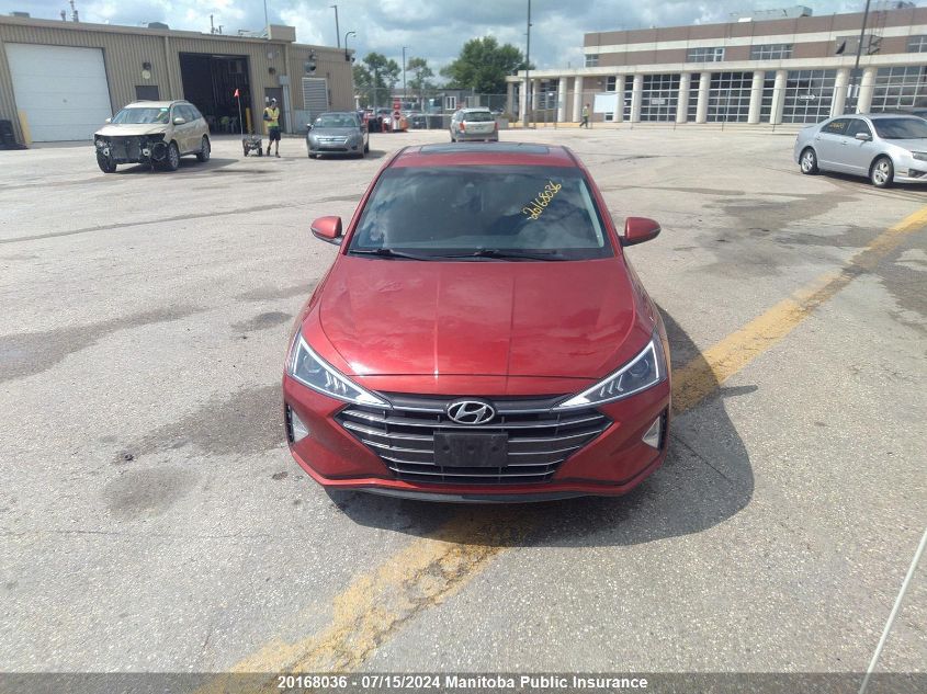 2019 Hyundai Elantra Preferred VIN: KMHD84LF1KU872048 Lot: 20168036