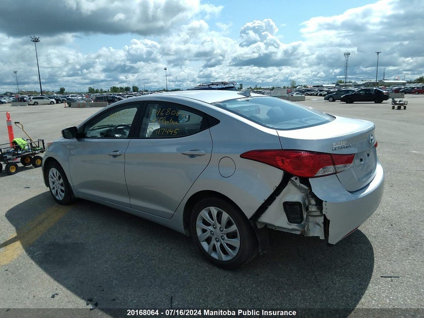 2012 Hyundai Elantra Gl VIN: 5NPDH4AE3CH117445 Lot: 20168064