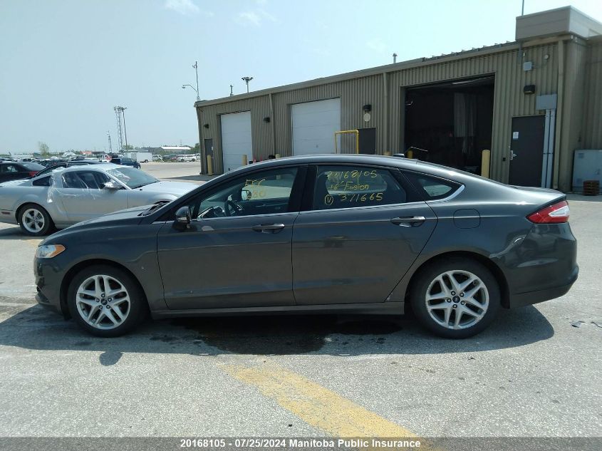 2016 Ford Fusion Se VIN: 3FA6P0HD1GR371665 Lot: 20168105