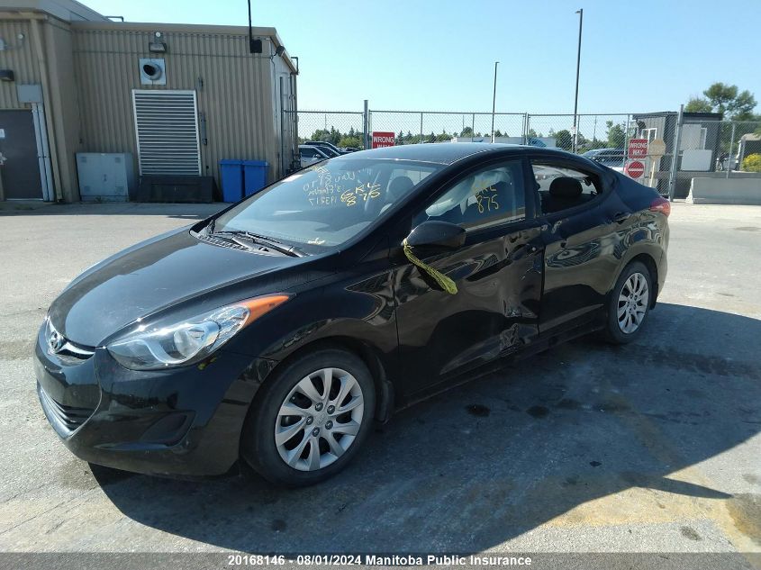 2013 Hyundai Elantra Gl VIN: 5NPDH4AE5DH193217 Lot: 20168146