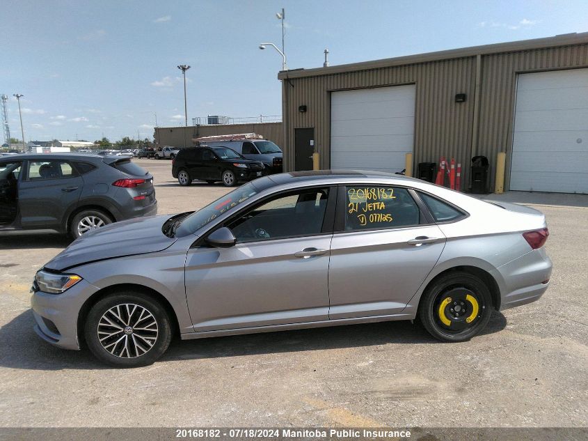 2021 Volkswagen Jetta Highline 1.4 Tsi VIN: 3VWE57BU7MM077125 Lot: 20168182