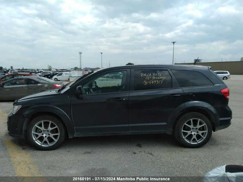 2013 Dodge Journey R/T VIN: 3C4PDDEG9DT549317 Lot: 20168191