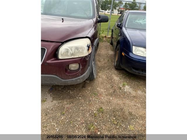 2009 Pontiac Montana Sv6 Ext VIN: 1GMDV33189D105251 Lot: 20168216