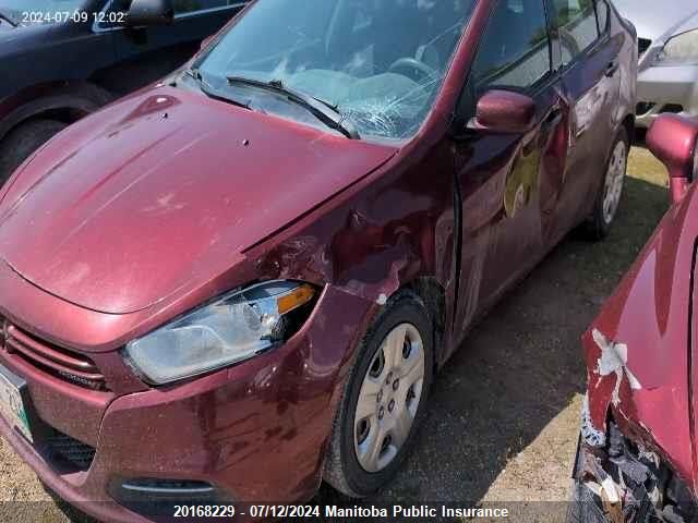 2015 Dodge Dart Se VIN: 1C3CDFAA8FD266576 Lot: 20168229