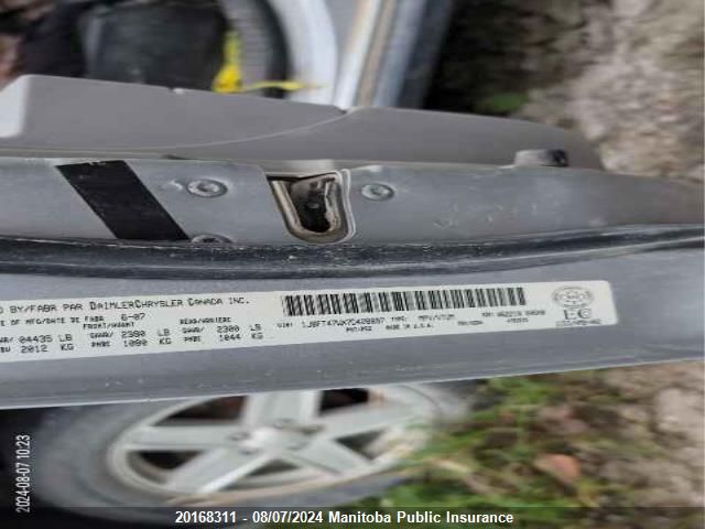 2007 Jeep Compass North VIN: 1J8FT47WX7D428897 Lot: 20168311