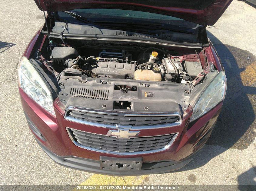 2014 Chevrolet Trax Ls VIN: 3GNCJKEB2EL171785 Lot: 20168320