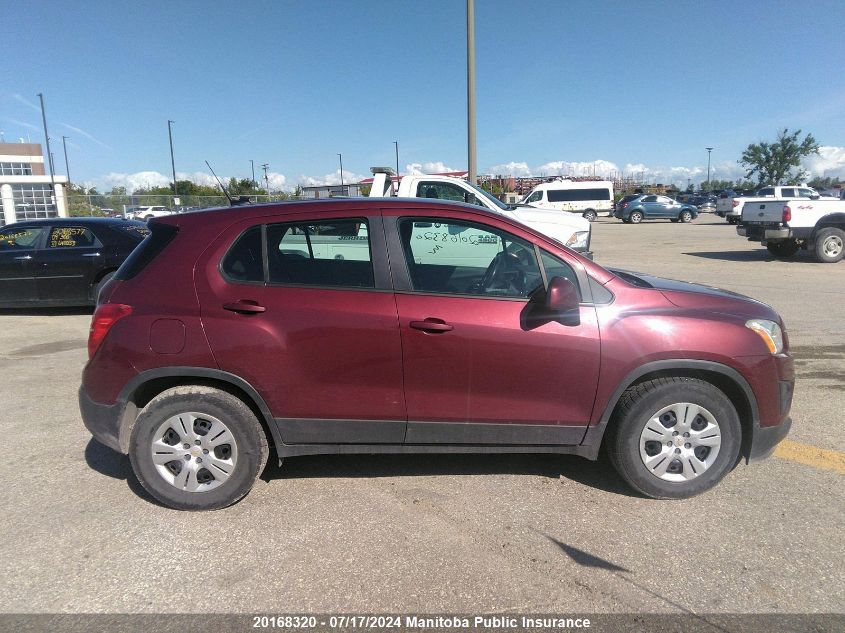 2014 Chevrolet Trax Ls VIN: 3GNCJKEB2EL171785 Lot: 20168320