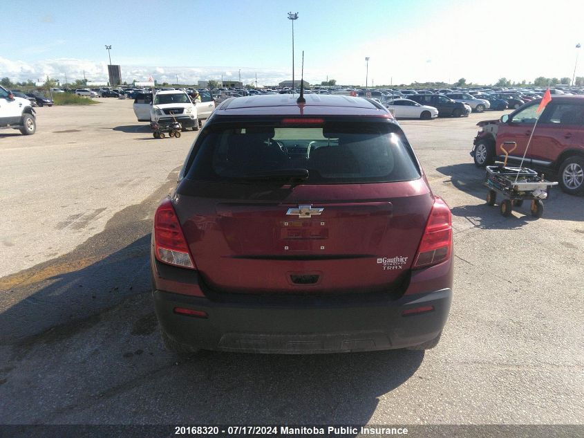 2014 Chevrolet Trax Ls VIN: 3GNCJKEB2EL171785 Lot: 20168320