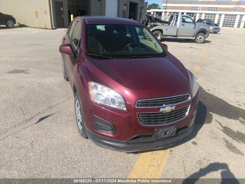 2014 Chevrolet Trax Ls VIN: 3GNCJKEB2EL171785 Lot: 20168320