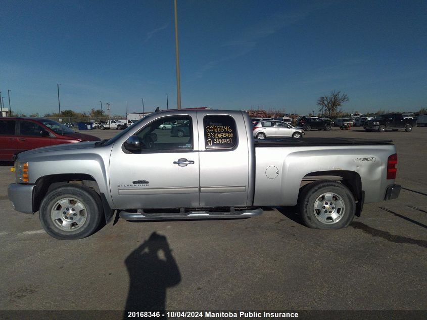 2013 Chevrolet Silverado 1500 Lt Ext Cab VIN: 1GCRKSE70DZ369025 Lot: 20168346