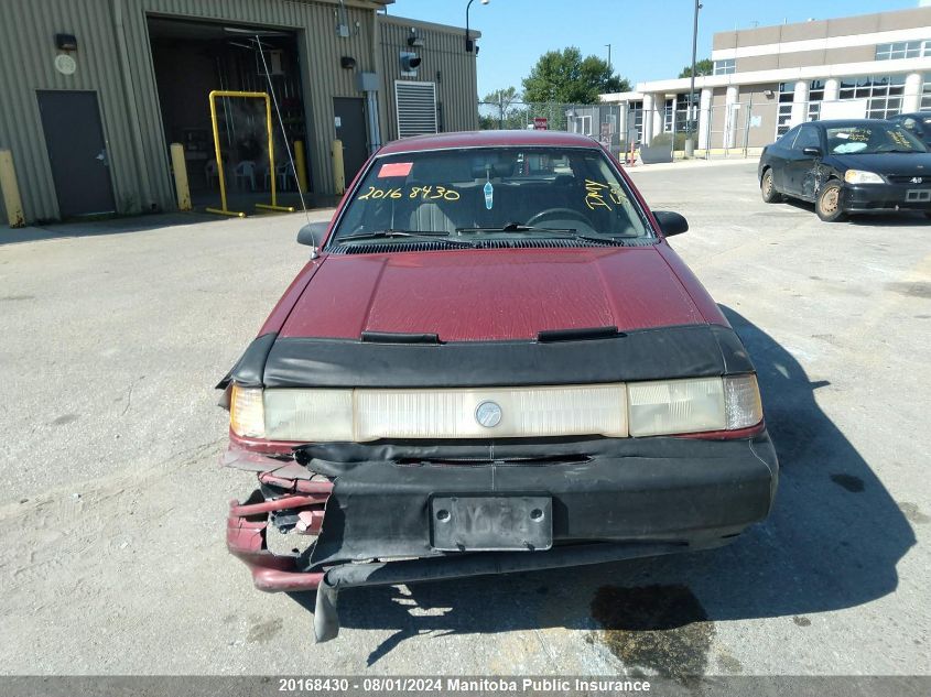 1992 Mercury Topaz Gs VIN: 1MEBM36X4NK656120 Lot: 20168430