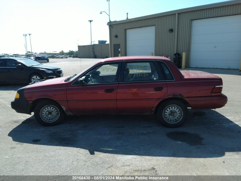 1992 Mercury Topaz Gs VIN: 1MEBM36X4NK656120 Lot: 20168430