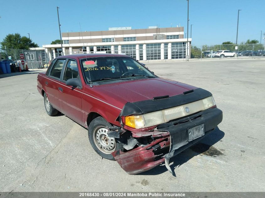 1992 Mercury Topaz Gs VIN: 1MEBM36X4NK656120 Lot: 20168430