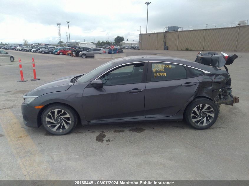 2018 Honda Civic Ex VIN: 2HGFC2F89JH008414 Lot: 20168445